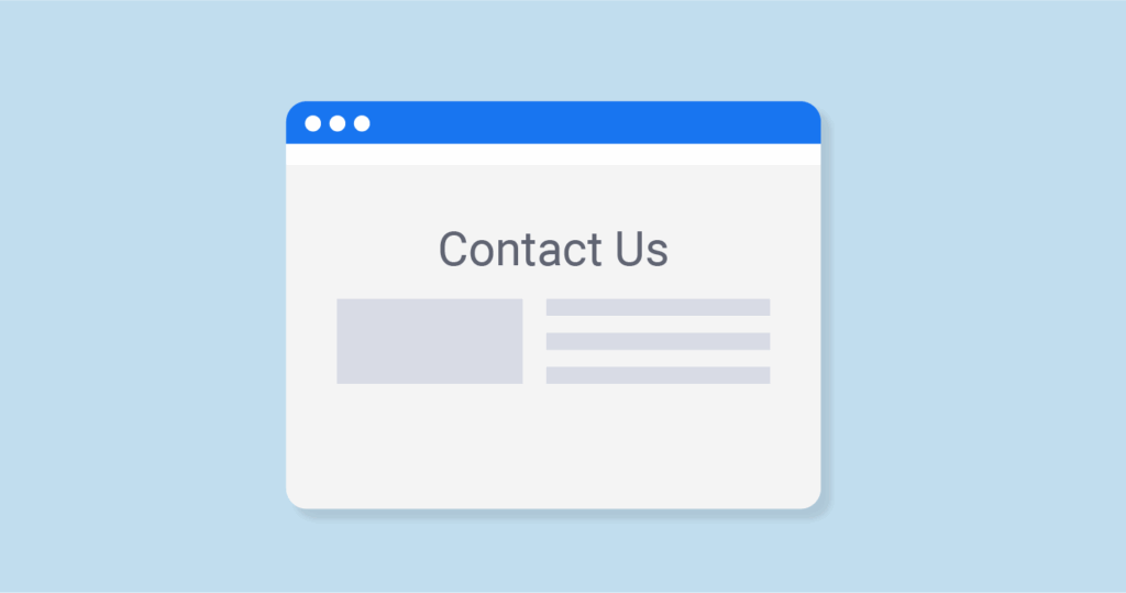 Crea una pagina di contatto